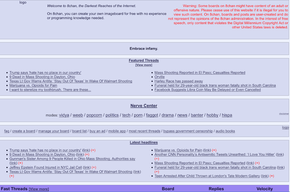 Deep Web - O 8kun , anteriormente 8chan , também chamado