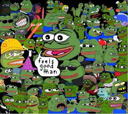 Figure 1: Pepe the Frog and "feels good man" meme