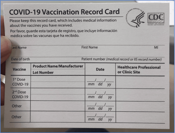 Figure 3: Sample CDC Vaccination Cards Discussed and Circulated on the Darknet
