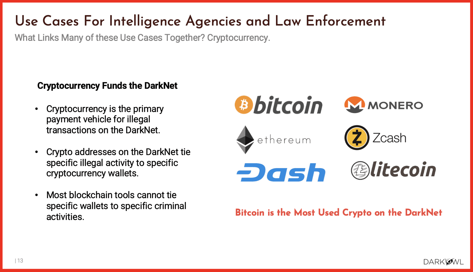 Darknet Data Use Cases: Intelligence Agencies